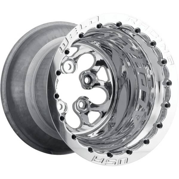 Weld - Weld 83P-512280MP Weld Alpha-1 15x12 / 5x4.75 BP / 5in. BS Polished Wheel - Polished DBL MT
