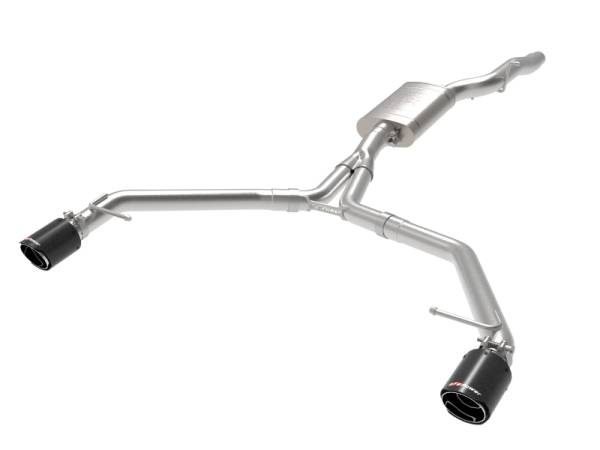 aFe - aFe 49-36437-C aFe MACH Force-Xp 13-16 Audi Allroad L4 SS Axle-Back Exhaust w/ Carbon Tips