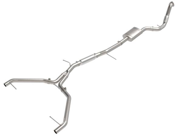 aFe - aFe 49-36446 aFe 20-21 Audi A4 L4-2.0L (t) MACH Force-Xp 3in to 2-1/2in Stainless Steel Cat-Back Exhaust System