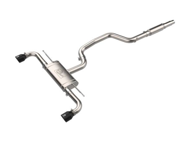 aFe - aFe 49-36454-B aFe 22-24 Volkswagen GTI MACH Force-Xp 3 to 2-1/2 IN Stainless Steel Cat-Back Exhaust w/Black Tip
