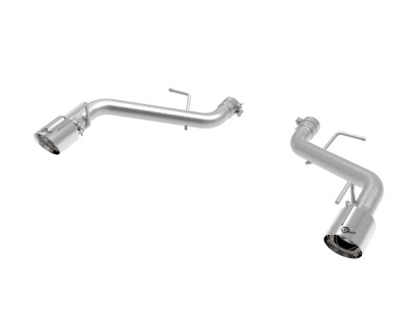 aFe - aFe 49-44118-P aFe POWER MACH Force-Xp 2.5in Axle-Back Exhaust System 16-20 Chevrolet Camaro SS V8 6.2L - Polished