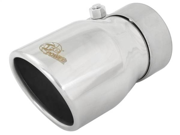 aFe - aFe 49T25354-P06 aFe MACH Force-Xp 2.5in Inlet x 3-1/2in Outlet x 6in Length 2.5in 304 Stainless Steel Exhaust Tip