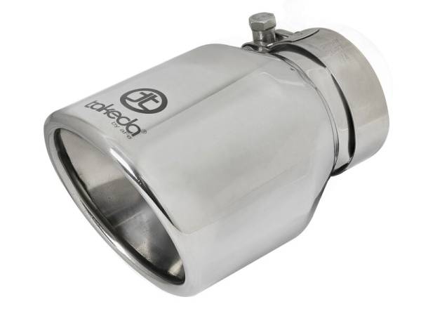 aFe - aFe 49T25404-P061 aFe Takeda Universal Exhaust Tip 2-1/2 IN Inlet x 4 IN Outlet x 6 IN L- Polished