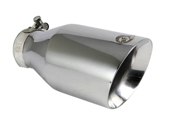 aFe - aFe 49T25454-P091 aFe MACH Force-Xp Universal Exhaust Tip 2-1/2 IN Inlet x 4-1/2 IN Outlet x 9 IN L