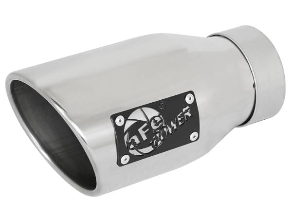 aFe - aFe 49T30452-P09 aFe MACH Force-Xp Universal Exhaust Tip 3 IN Inlet x 4-1/2 IN Outlet x 9 IN L- Polished Tip