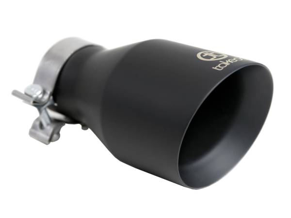 aFe - aFe 49T30504-B09 aFe Takeda Universal Exhaust Tip 3 IN Inlet x 5 IN Outlet x 9 IN L- Black