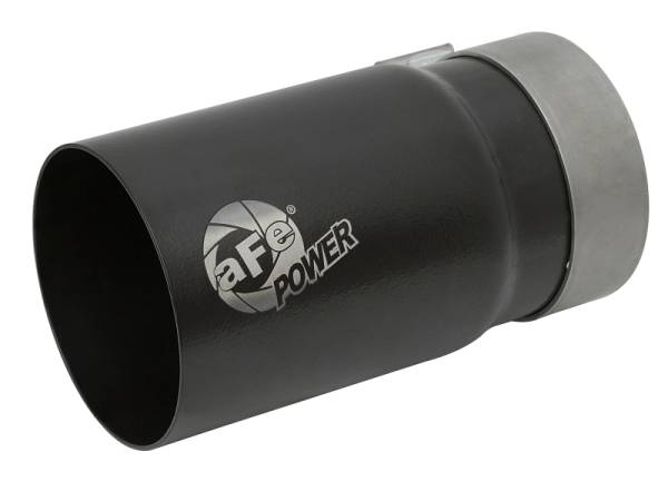 aFe - aFe 49T35404-B07 aFe MACH Force-Xp Universal Exhaust Tip 3-1/2 IN Inlet x 4 IN Outlet x 7 IN L Black Right Side Exit