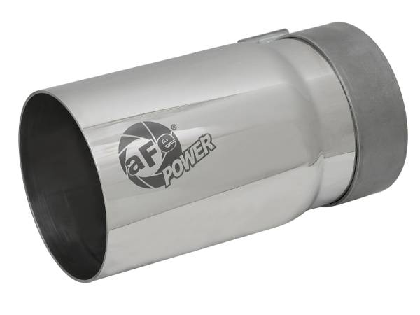 aFe - aFe 49T35404-P07 aFe MACH Force-Xp Universal Exhaust Tip 3-1/2 IN Inlet x 4 IN Outlet x 7 IN Polished Right Side Exit