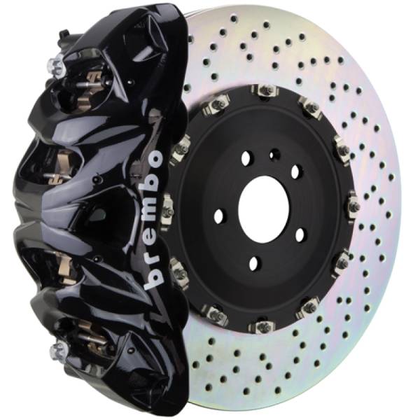 Brembo - Brembo 1Q1.9607A1 Brembo 13-18 S6/13-18 S7/14-18 RS7 Front GT BBK 8 Piston Cast 412x38 2pc Rotor Drilled-Black