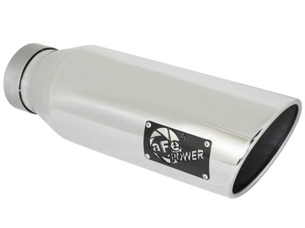 aFe - aFe 49T40601-P18 aFe MACH Force-XP 409 SS Exhaust Tip 4in In x 6in Out x 18in L Bolt-On Right