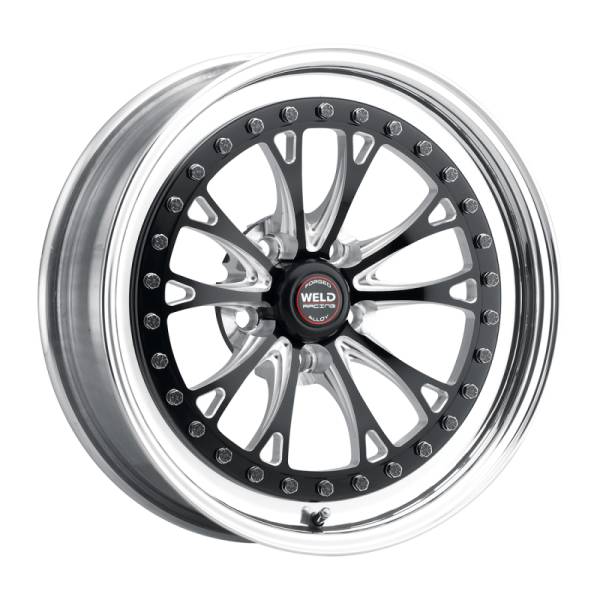 Weld - Weld 94LB7100A80A Weld Vitesse 17x10 / 5x4.5mm BP / 8in. BS Low Pad Black Wheel - Polished Non-Beadlock