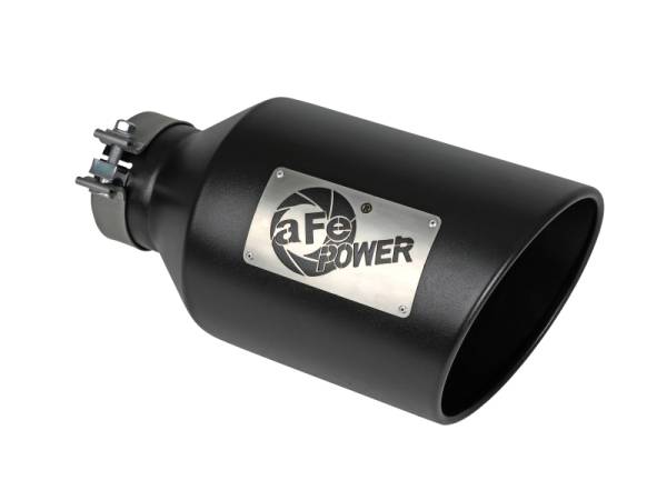 aFe - aFe 49T40801-B15 aFe Power MACH Force-Xp 409 Stainless Steel Clamp-on Exhaust Tip Black