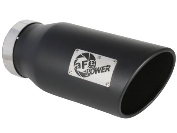aFe - aFe 49T50701-B15 aFe MACH Force-XP 409 SS Right Side Single Wall Exhaust Tip 5in Inlet x 7in Outlet x 15in L