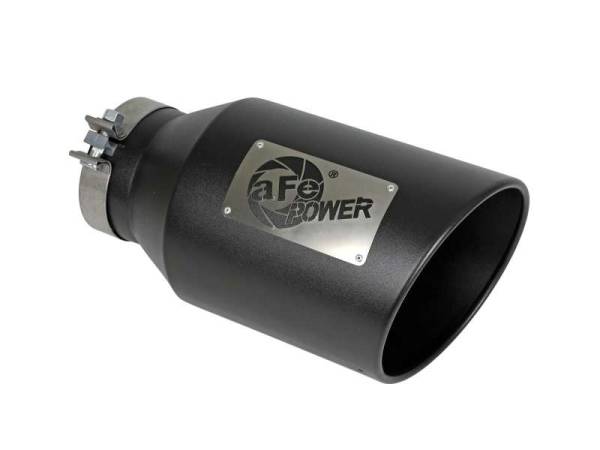 aFe - aFe 49T50801-B15 aFe Power Universal 5in Inlet 8in Outlet MACH Force-XP Clamp-On Exhaust Tip - Black