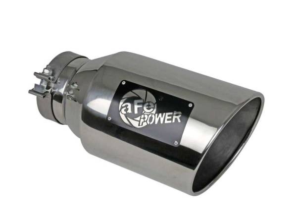 aFe - aFe 49T50801-P15 aFe Power Universal 5in Inlet 8in Outlet MACH Force-XP Clamp-On Exhaust Tip - Polished
