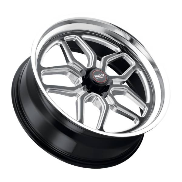 Weld - Weld S10720563625 Weld S107 22X10.5 Laguna 5X120.7 ET13 BS6.25 Gloss Black MIL Dia 78.1
