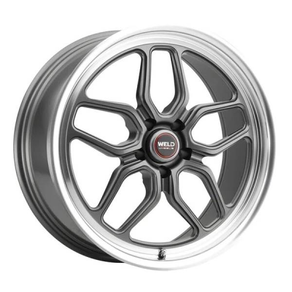 Weld - Weld S10829090P20 Weld S108 22X9 Laguna 5X115 ET20 BS5.75 Gloss Gun Diamond Lip 71.5