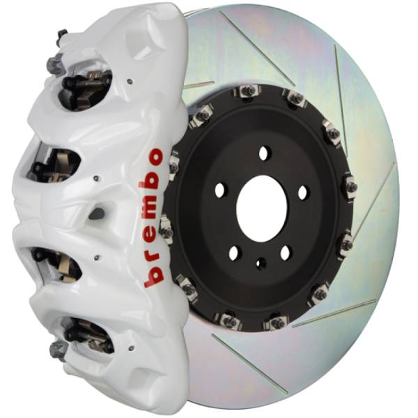 Brembo - Brembo 1Q2.9620A6 Brembo 18+ Atlas Front GT BBK 8 Piston Cast 412x38 2pc Rotor Slotted Type-1- White