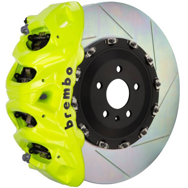 Brembo - Brembo 1Q2.9630A7 Brembo 19+ Cullinan Front GT BBK 8 Piston Cast 412x38 2pc Rotor Slotted Type-1- Fluo. Yellow