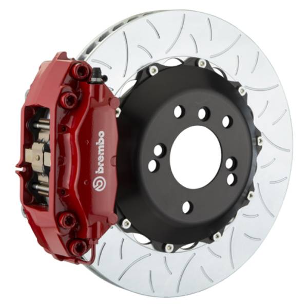 Brembo - Brembo 1S3.8005A2 Brembo 17-20 Civic Si Sedan Front GT BBK 4 Piston Cast 345x28 2pc Rotor Slotted Type3-Red
