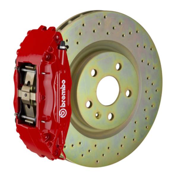 Brembo - Brembo 1S4.6002A2 Brembo 15-21 WRX (VA) Front GT BBK 4 Piston Cast 326 x30 1pc Rotor Drilled-Red
