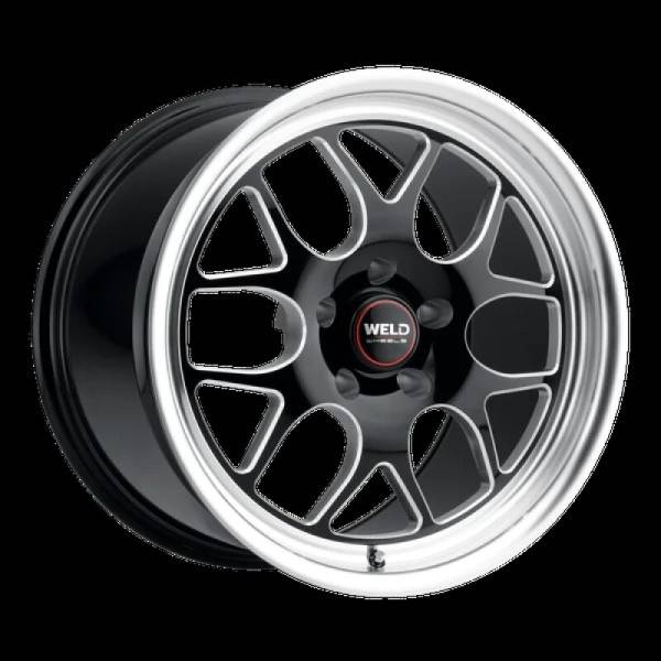 Weld - Weld S16071171P00 Weld Solana Drag 17x11 / 5x115 BP / ET0 / 78.1mm Bore - Gloss Black MIL DIA Wheel
