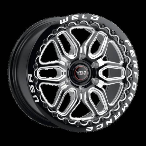 Weld - Weld S90300089P38 Weld Racing 20x10 Laguna 6 Bead Lock 6x135 ET38 BS7.00 Gloss BLK MIL DIA 87.1