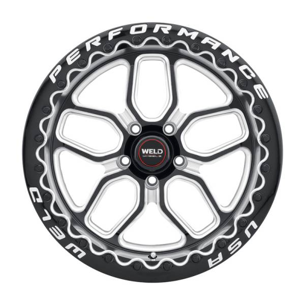Weld - Weld S90700575P38 Weld S907 20X10.5 Laguna Beadlock 5X127 ET38 BS7.25 Gloss Black MIL Dia 71.5