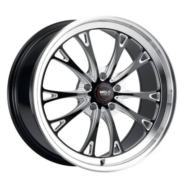 Weld - Weld S90800575P38 Weld S908 20X10.5 Belmont Drag Beadlock 5X127 ET38 BS7.25 Gloss Black MIL Dia 71.5