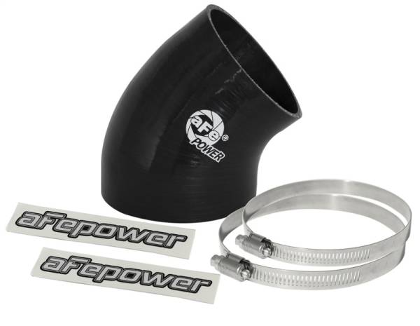 aFe - aFe 59-00047 aFe MagnumFORCE Cold Air Int Sys Spare Parts Kit (4-3.5in ID x 40 Deg) Elbow Reducing Coupler - Blk