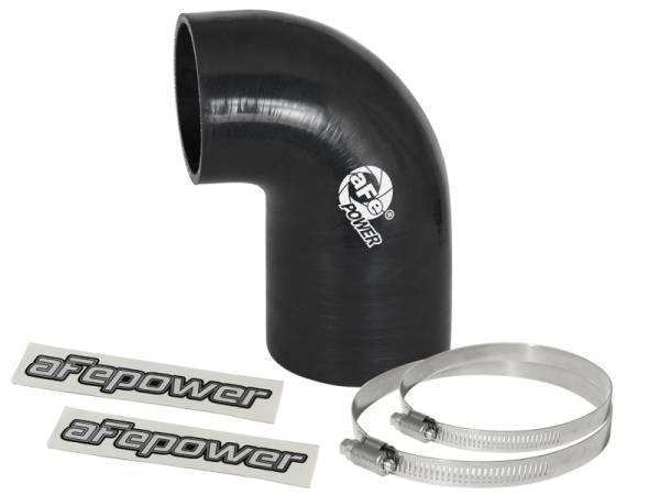aFe - aFe 59-00058 aFe Magnum FORCE CAI Univ. Silicone Coupling Kit (3in. ID to 2.5in. ID) 90 Deg. Elbow Reducer - Blk