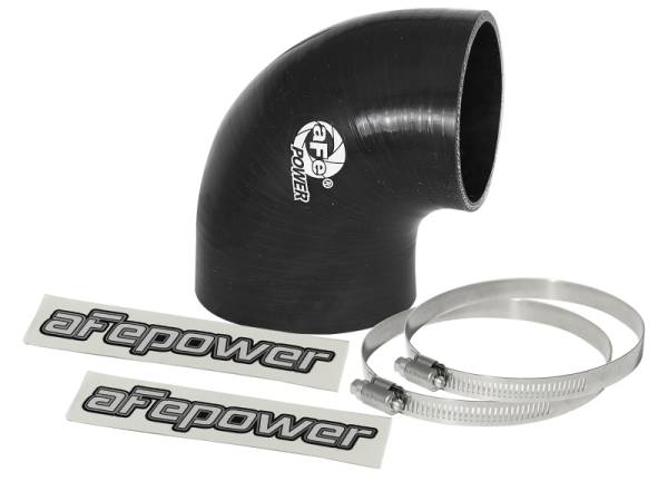 aFe - aFe 59-00072 aFe Magnum FORCE CAI Univ. Silicone Coupling Kit (3.5in. ID to 3in. ID) 90Deg. Elbow Reducer - Black