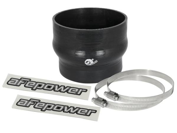 aFe - aFe 59-00077 aFe Magnum FORCE CAI Silicone Coupling Kit (4in. ID to 3.5in. ID) 2.75in L Straight Reducer - Black