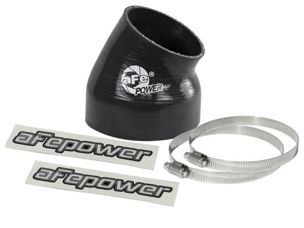 aFe - aFe 59-00097 aFe Magnum FORCE Silicone Replacement Coupling Kit 4in ID x 30 Deg. Elbow Coupler - Black