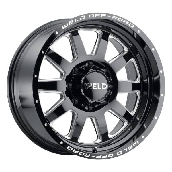 Weld - Weld W10200082475 Weld Off-Road W102 20X10 Stealth 8X165.1 ET-18 BS4.75 Gloss Black MIL 125.1
