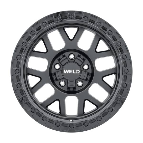 Weld - Weld W10479026450 Weld Off-Road W104 17X9.0 Cinch 5X114.3 5X127 ET-12 BS4.50 Satin Black Gloss Black 78.1