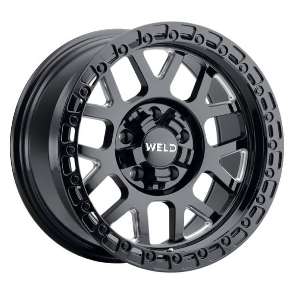 Weld - Weld W10579098500 Weld Off-Road W105 17X9.0 Cinch 6X135 6X139.7 ET00 BS5.00 Gloss Black MIL 106.1