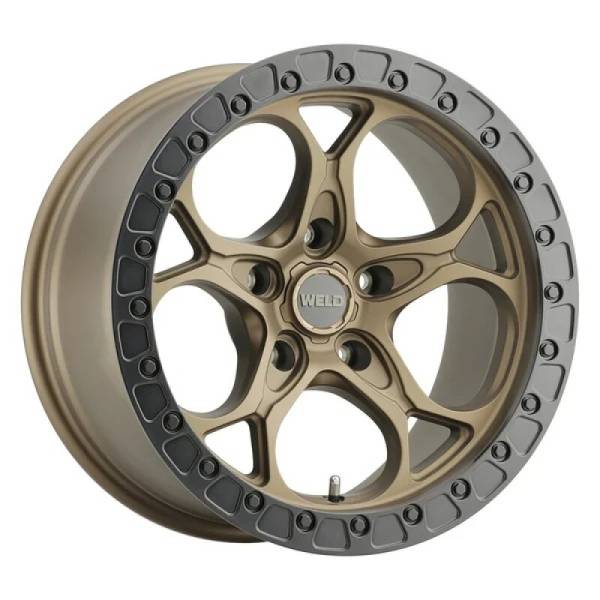 Weld - Weld W10600075475 Weld Off-Road 20x10 Ledge 5 5x127 ET-18 BS 4.75 Satin BRZ / Satin BLK Ring 71.5