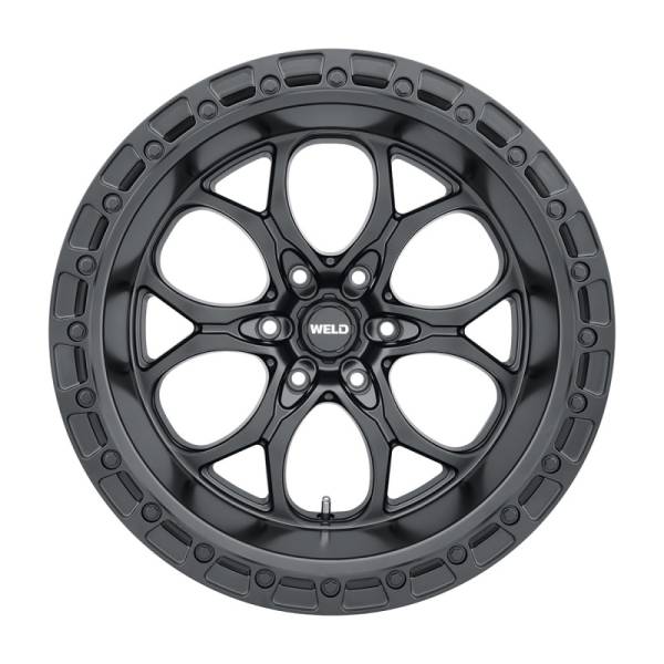 Weld - Weld W10800084475 Weld Off-Road W108 20X10 Ledge 6X139.7 ET-18 BS4.75 Satin Black / Black Ring 106.1