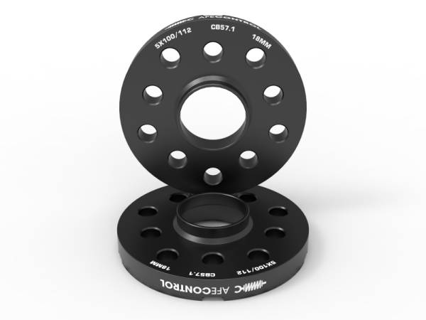 aFe - aFe 610-611003-B aFe CONTROL Billet Aluminum Wheel Spacers 5x100/112 CB57.1 18mm - Volkswagen/Audi