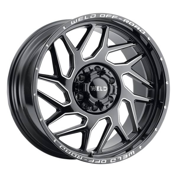 Weld - Weld W11700070600 Weld Off-Road W117 20X10 Fulcrum 5X139.7 5X150 ET13 BS6.00 Gloss Black MIL 110.2