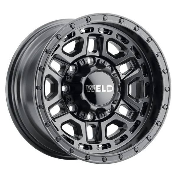 Weld - Weld W11979018501 Weld Off-Road Crux 17x9in / 8x180 BP / ET 0 / 124.3mm Bore - Satin Black Wheel
