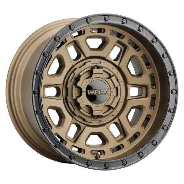 Weld - Weld W12079026501 Weld Off-Road Crux 17x9in / 5x114.3 BP / ET 0 / 78.1mm Bore - Satin Bronze / Satin Black Ring Wheel