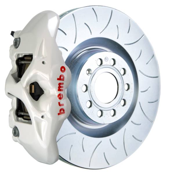 Brembo - Brembo 1T3.9008A6 Brembo 13-15 RS5/14-17 SQ5 Front GT BBK 6 Piston Cast 380x34 2pc Rotor Slotted Type3- White