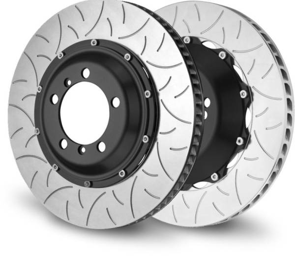 Brembo - Brembo 203.9001A Brembo 04-06 CaRearera GT Rear 2-Piece Discs 380x34 2pc Rotor Slotted Type-3
