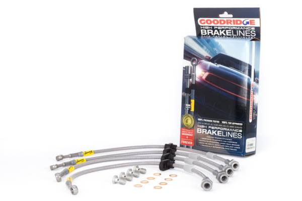 Goodridge - Goodridge 20004 Goodridge 98-00 Honda Accord w/ Rear Disc Brake Lines
