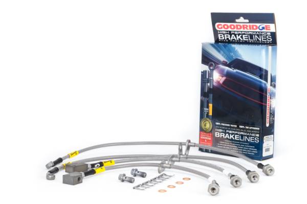 Goodridge - Goodridge 20039 Goodridge 17-21 Honda Civic Type-R (FK8) Stainless Steel Brake Line Kit