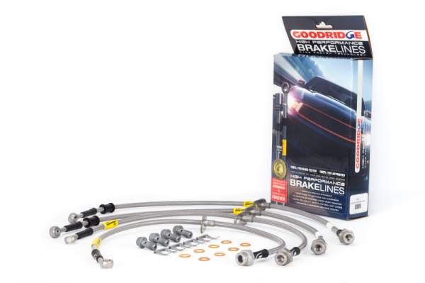 Goodridge - Goodridge 20041 Goodridge 17-21 Honda Civic Hatchback Stainless Steel Brake Line Kit