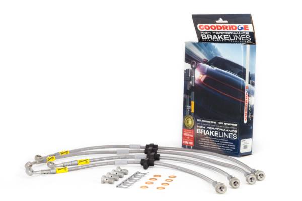 Goodridge - Goodridge 20104 Goodridge 02-06 Acura RSX Type S Stainless Steel Brake Line Kit