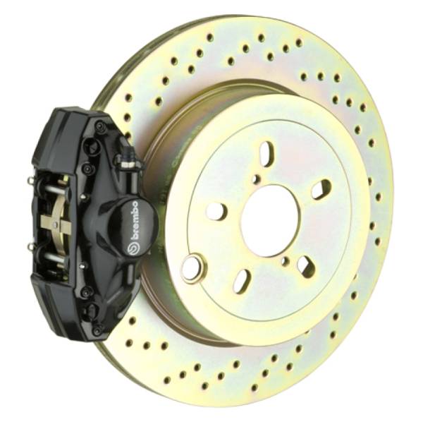Brembo - Brembo 2E4.5003A1 Brembo 12-16 FR-S Exc Model w/ Elec Park Brake Rr GT BBK 2 Pis Cast 2pc 316 x20 1pc Rtr Drill-Black